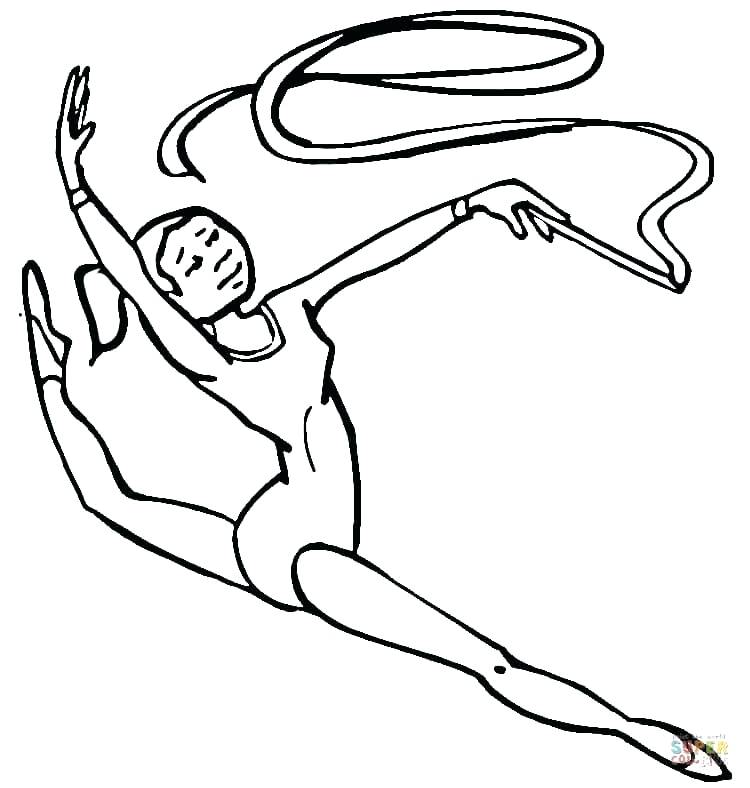 750x788 Gabby Douglas Coloring Sheets Gymnastics Pages Free Page