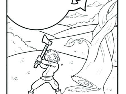 440x330 Jack And Beanstalk Printable Colouring Pages Jack And