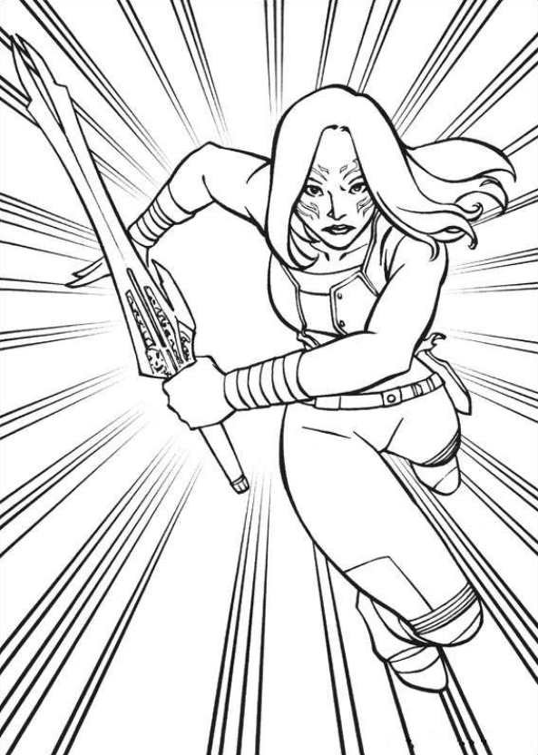 593x832 Kids N 40 Coloring Pages Of Guardians Of The Galaxy