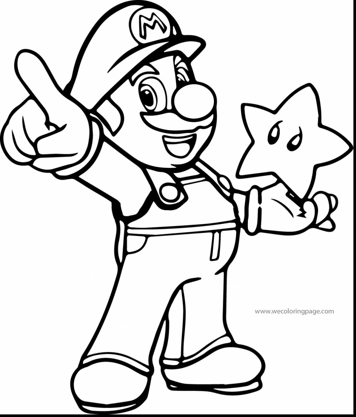 1373x1607 Terrific Super Mario Galaxy Coloring Pages With Inside