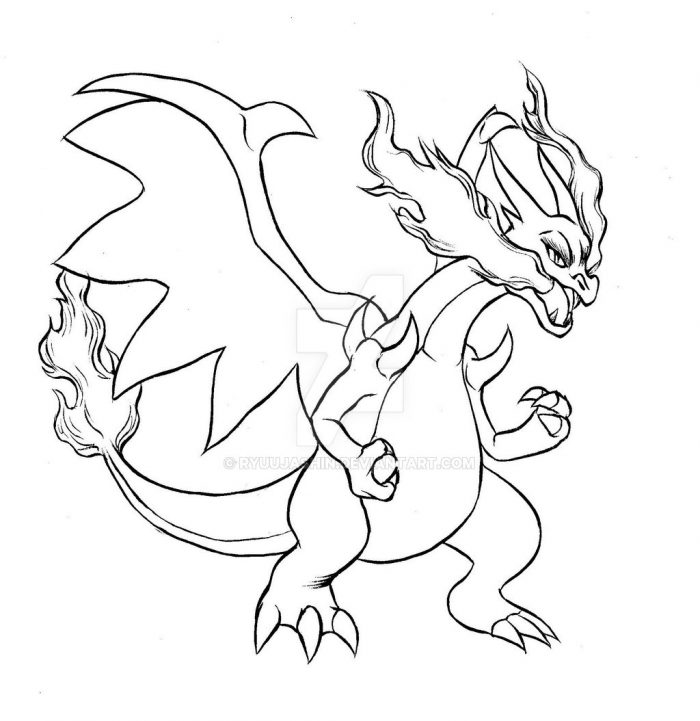 700x721 Mega Charizard Coloring Page Pokemon Captures Excellent Gallade