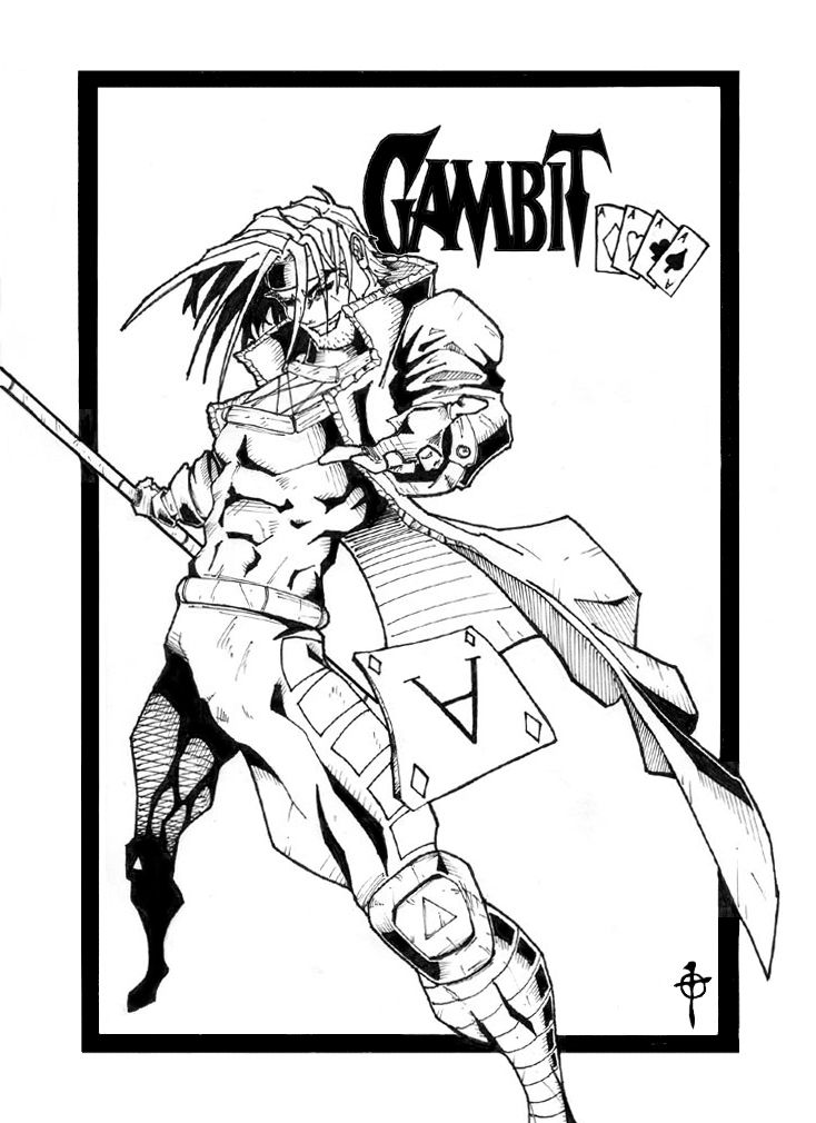 Gambit Coloring Pages