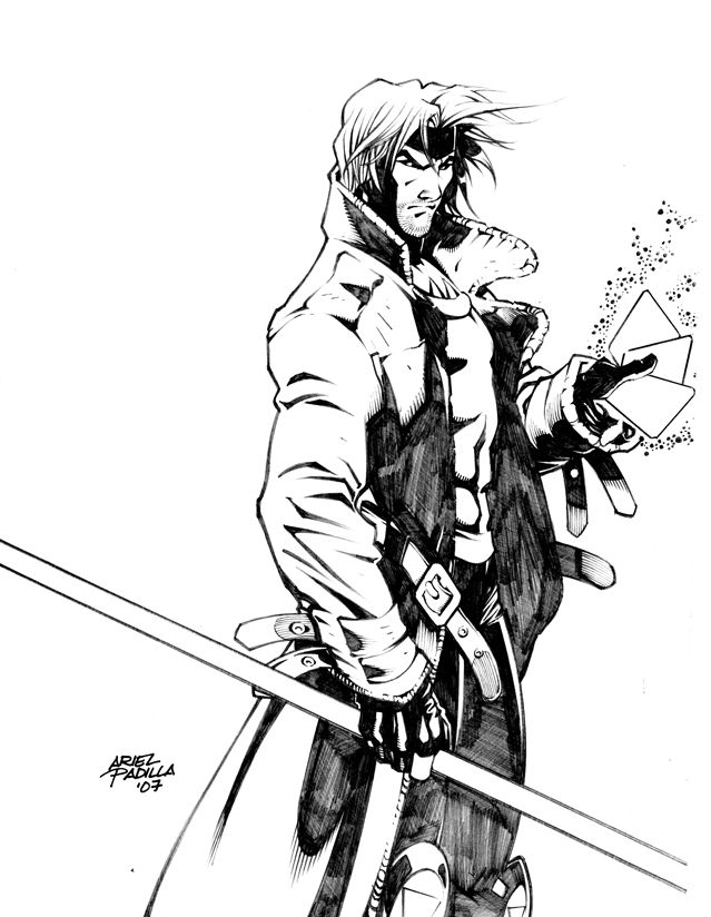 639x824 Gambit By Arielpadilla On Lineart Gambit (X Men