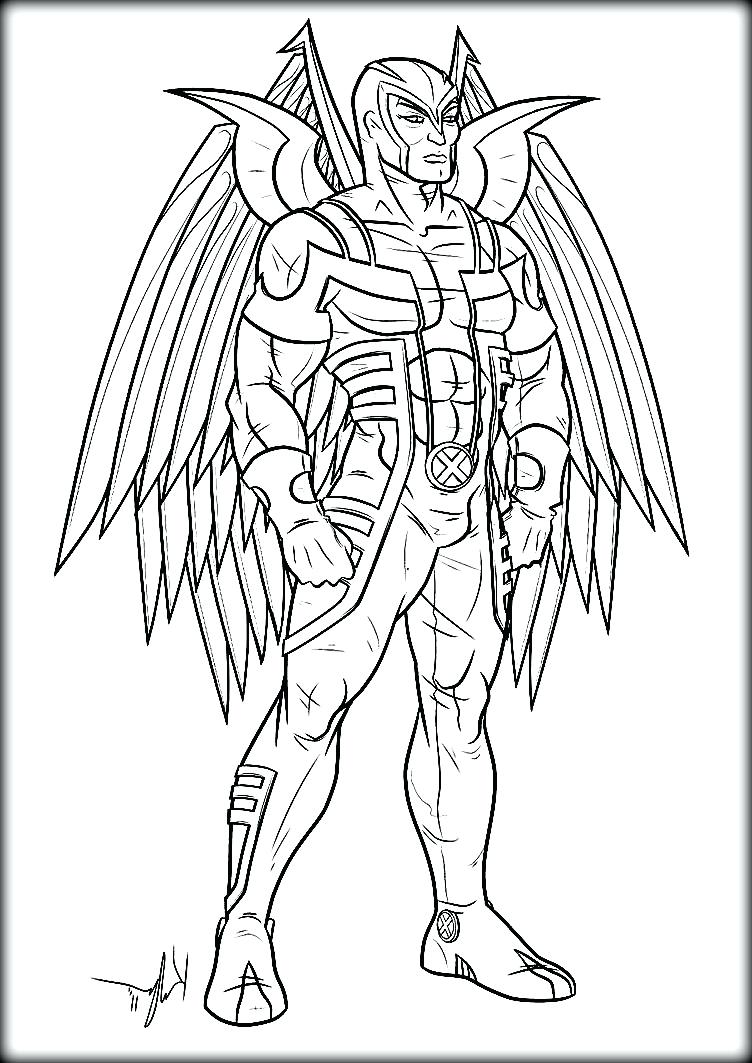 752x1063 Coloring Page ~ Xmen Coloring Pages Free Printable X Men Xmen