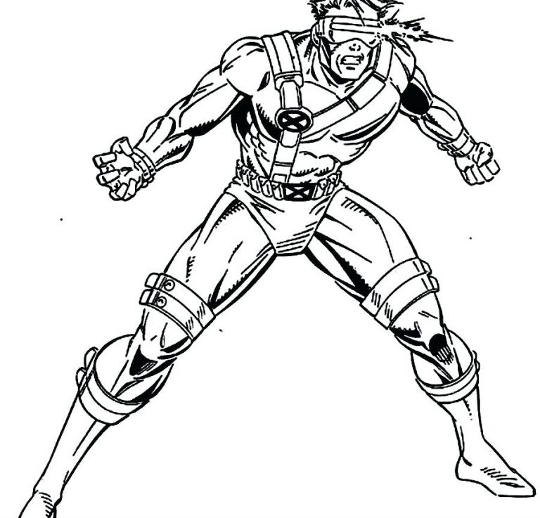 768x737 Cyclops Marvel Coloring Pages Best Of Page X Men Free Printable
