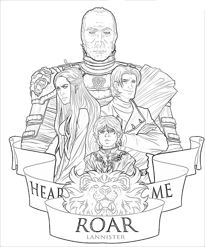 665x800 Game Of Thrones Sigil Coloring Pages Download Free Coloring Sheets