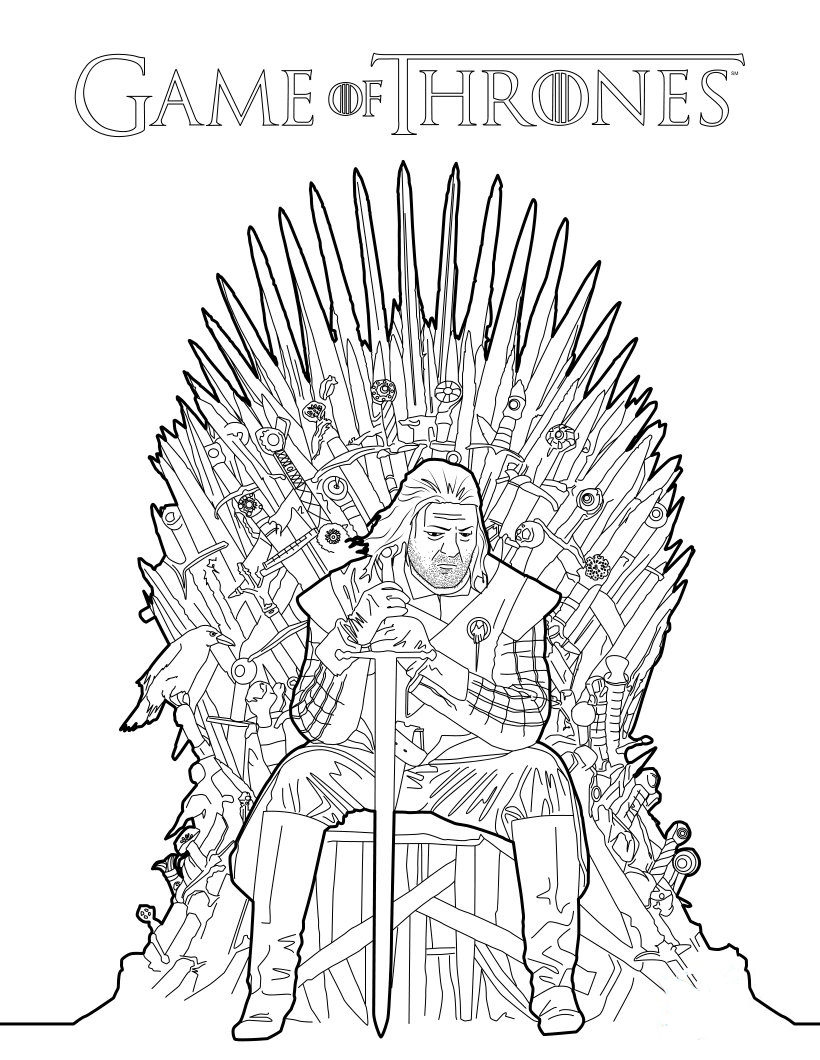 820x1060 Game Of Thrones Coloring Book Announced