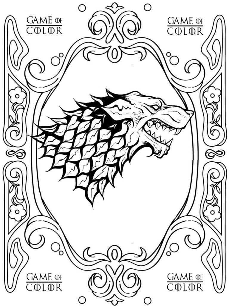 768x1024 Impressive Design Ideas Game Of Thrones Coloring Pages Free Album