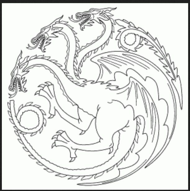 612x614 Game Of Thrones Coloring Book 1 Color Pages Gaming