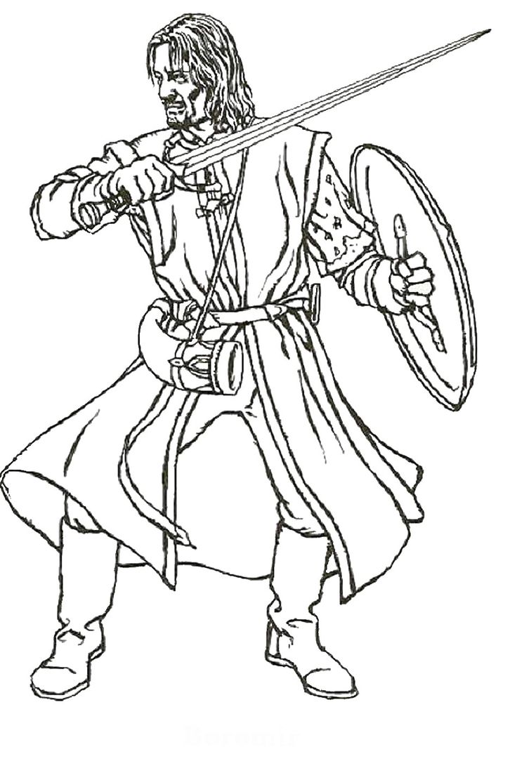 736x1084 Coloring Page Gandalf Pippin The Lord Of Rings Dean Throughout