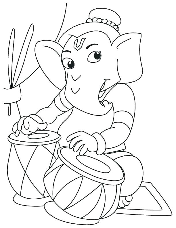 612x792 Picture Of Ganesha For Coloring Coloring Pages No 3 Tattoo