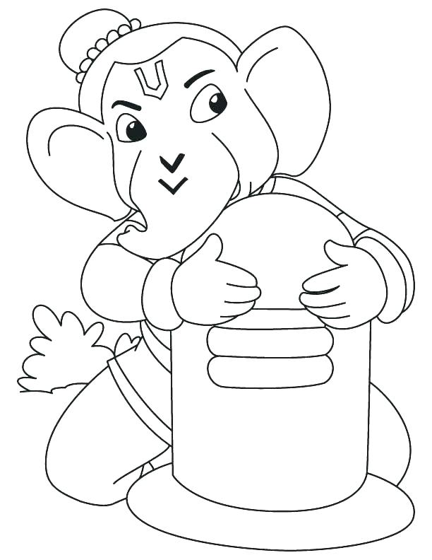 612x792 Picture Of Ganesha For Coloring Grandmaman.site