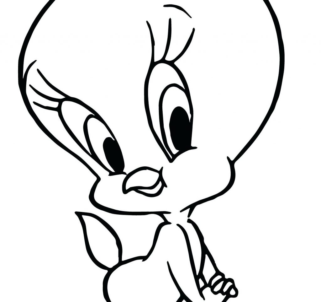 1024x962 Coloring Pages ~ Tweety Bird Coloring Pages Tunes Cartoons Gangsta