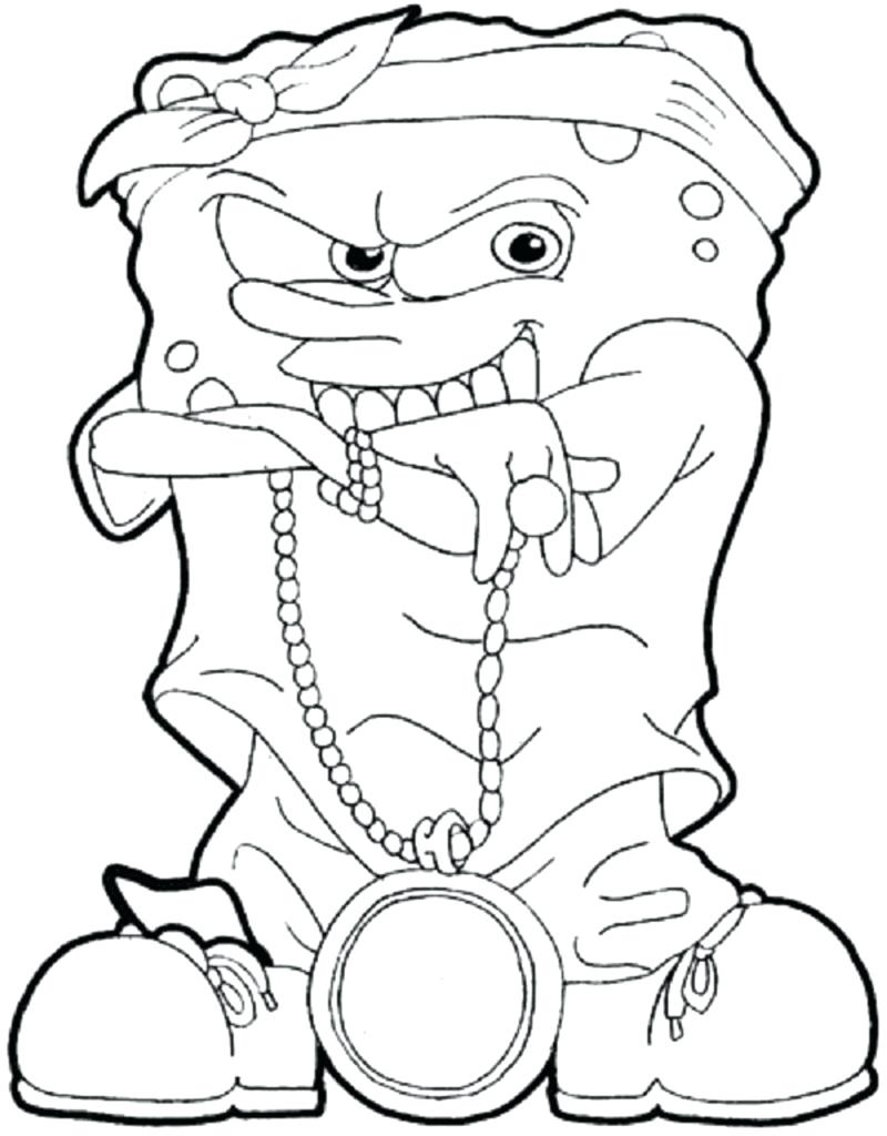 Gangster Bugs Bunny Coloring Pages