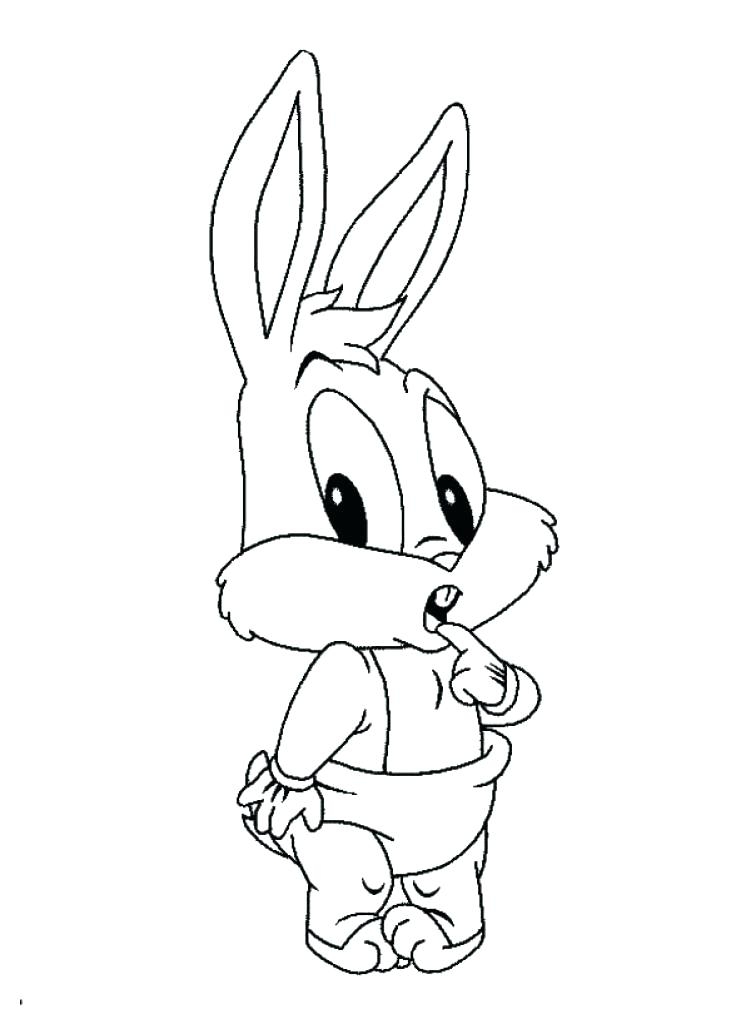 751x1024 Coloring Pages Baby Bugs Bunny Bugs Bunny Coloring Page Gangster