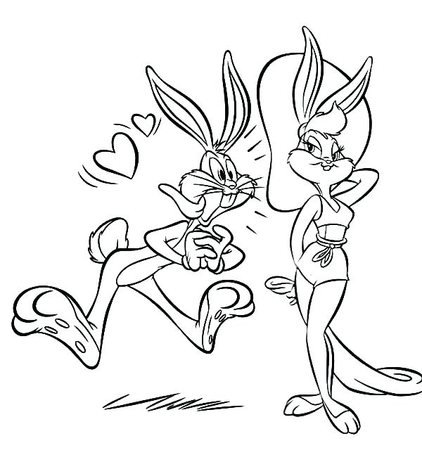 600x657 Bugs Bunny Coloring Pages Images