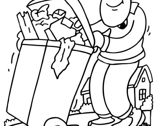 530x425 Garbage Can Coloring Page Coloring Page Garbage Collector Img 6567