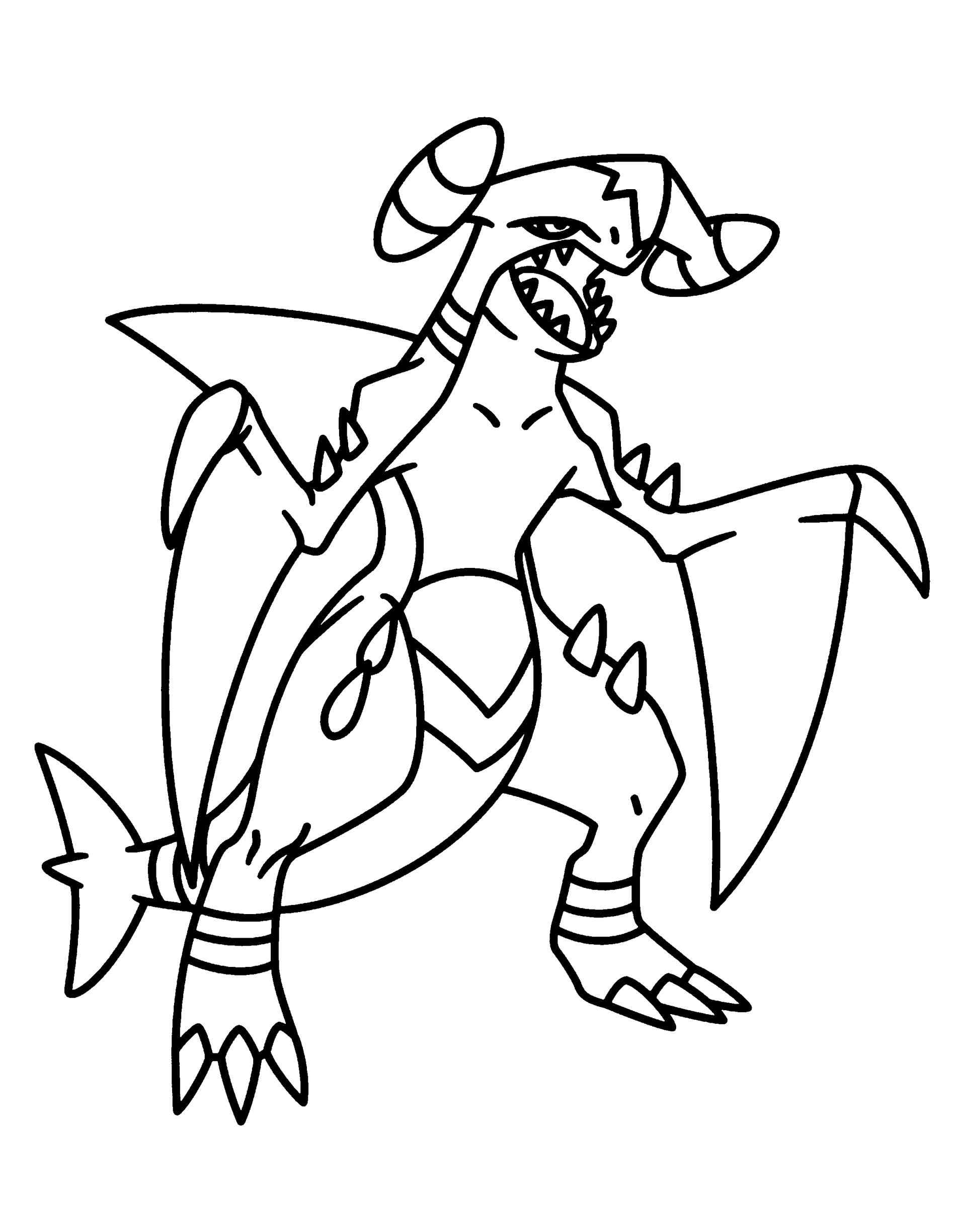 1896x2449 Pokemon Coloring Pages Mega Garchomp Online Coloring Printable
