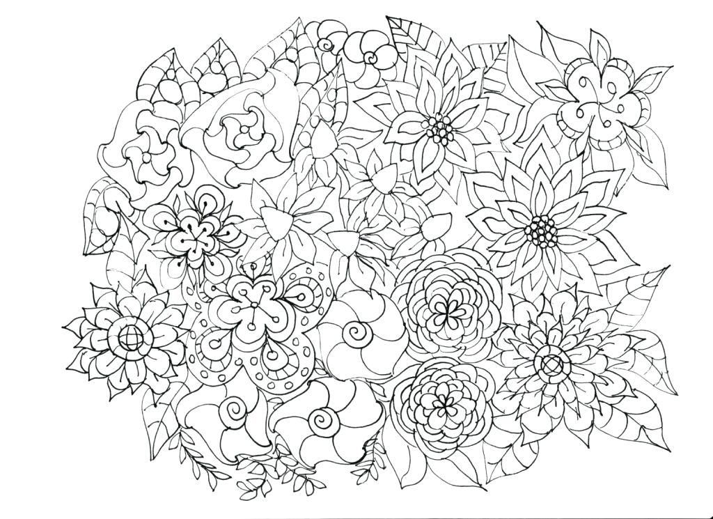 1024x745 Coloring Page Flowers Surprising Flower Garden Coloring Pages Free