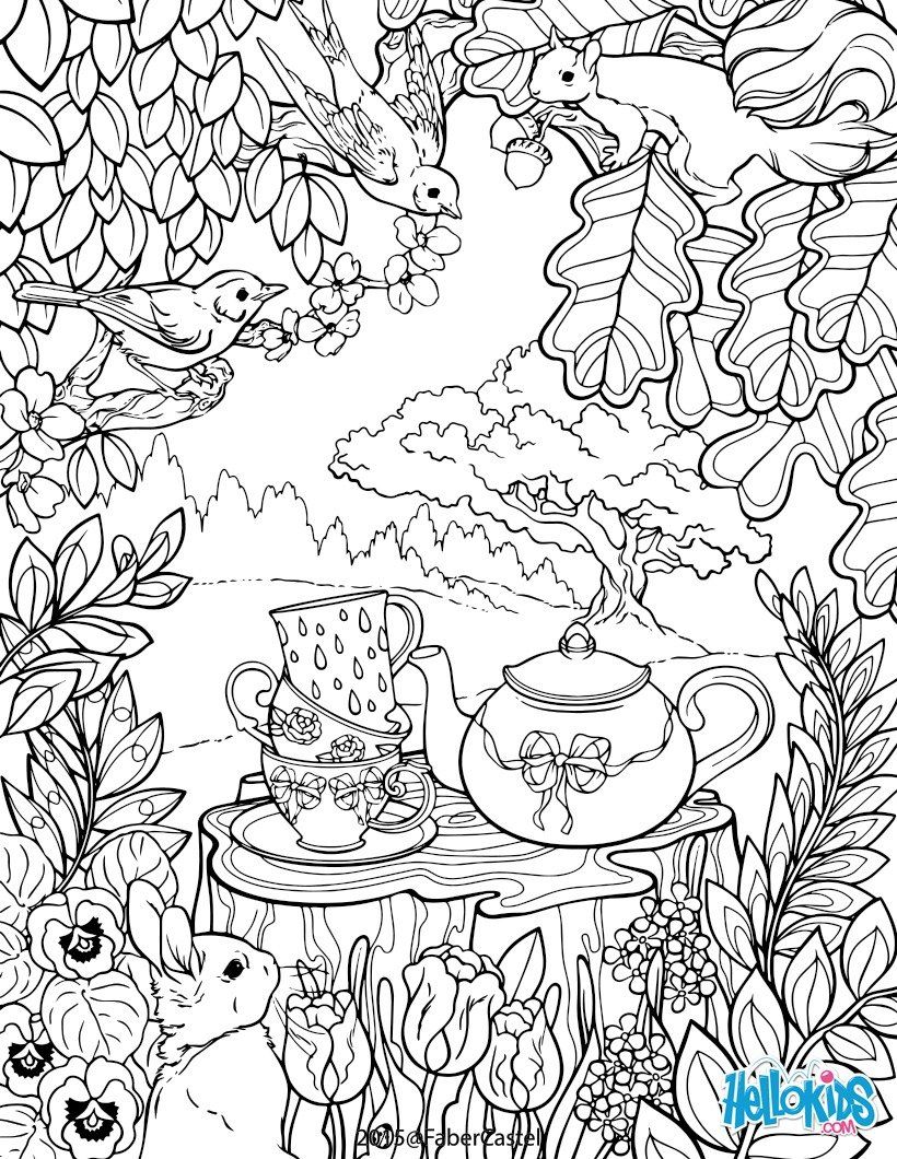 820x1060 Secret Garden Colouring Page ~ Adult Colouring