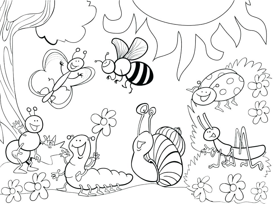970x719 Garden Coloring Pages