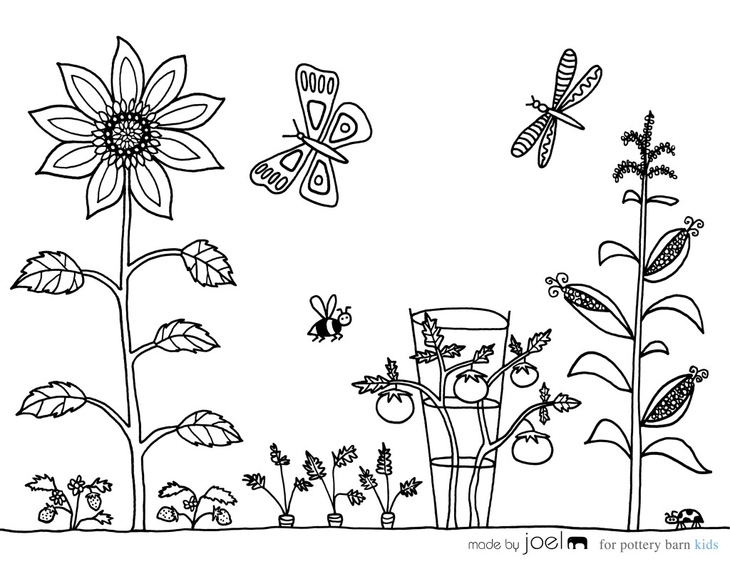 1024x791 Captivating Garden Coloring Pages For Adults Preschool To Print