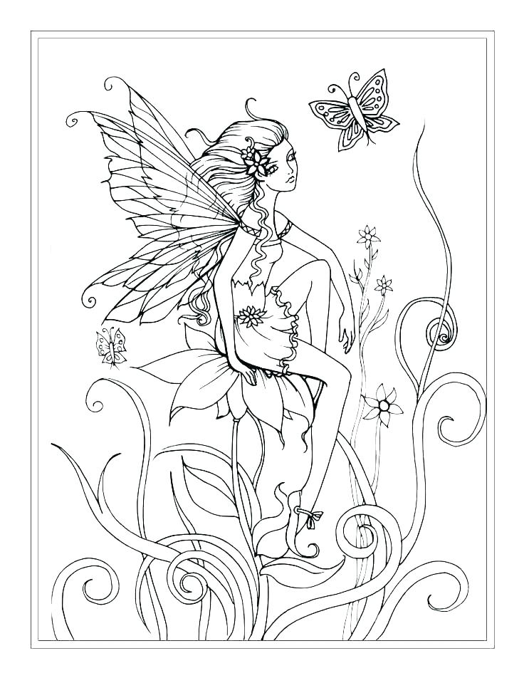 736x952 Fairy Coloring In Fairy Coloring Book Online