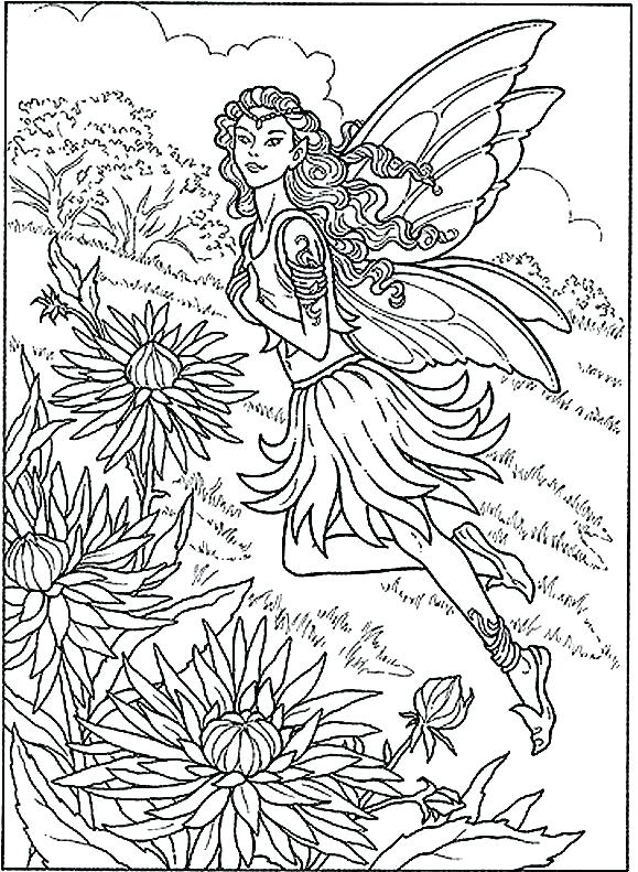 579x791 Evil Fairy Coloring Pages For Adults Vanda