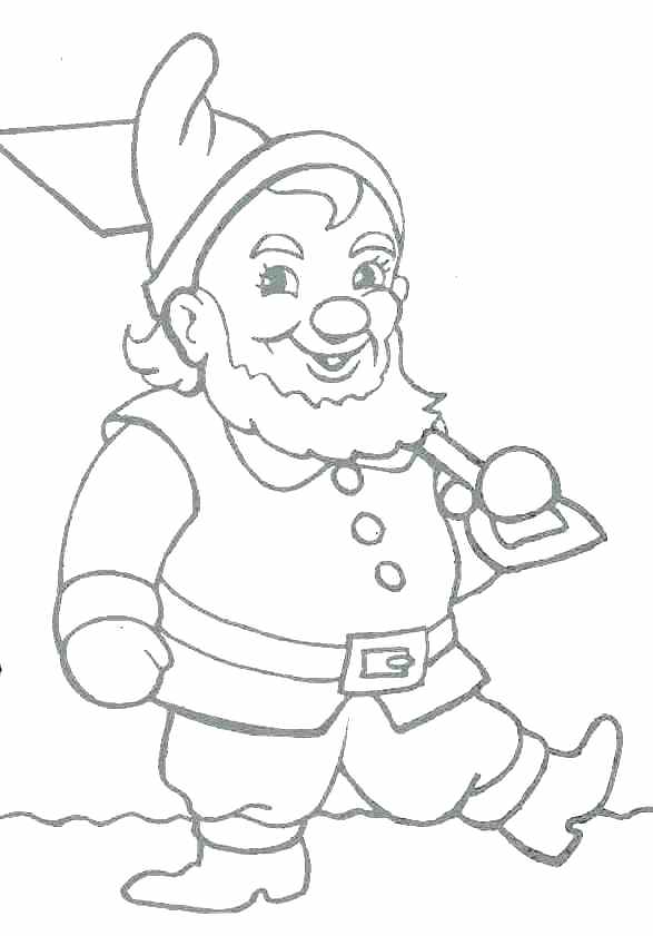 587x841 Gnome Coloring Pages Gnome Coloring Pages Gnome David The Gnome