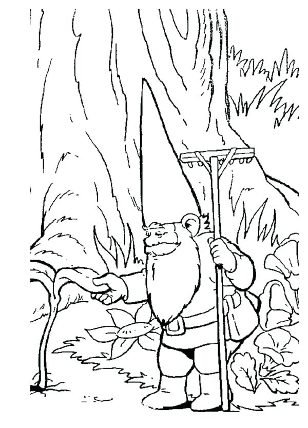 600x834 Garden Gnome Coloring Pages Botcompass.co