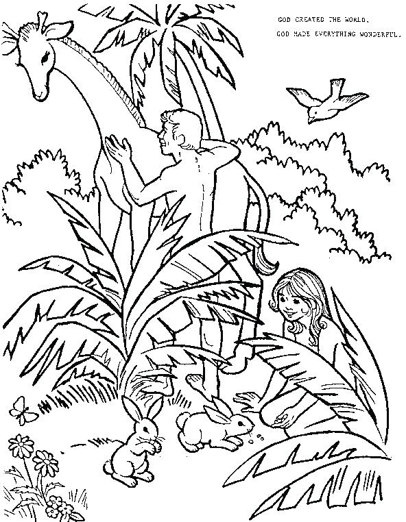 592x762 Garden Eden Coloring Pages Best And Eve In The Garden