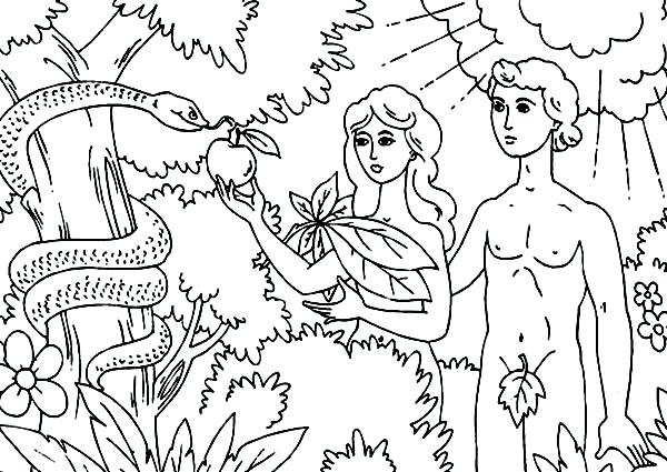 600x425 Garden Of Eden Coloring Pages The Garden Of Eden Coloring Pages