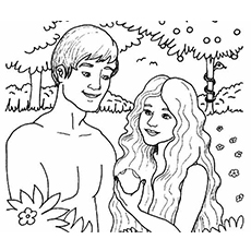 230x230 Top 25 Freeprintable Adam And Eve Coloring Pages Online