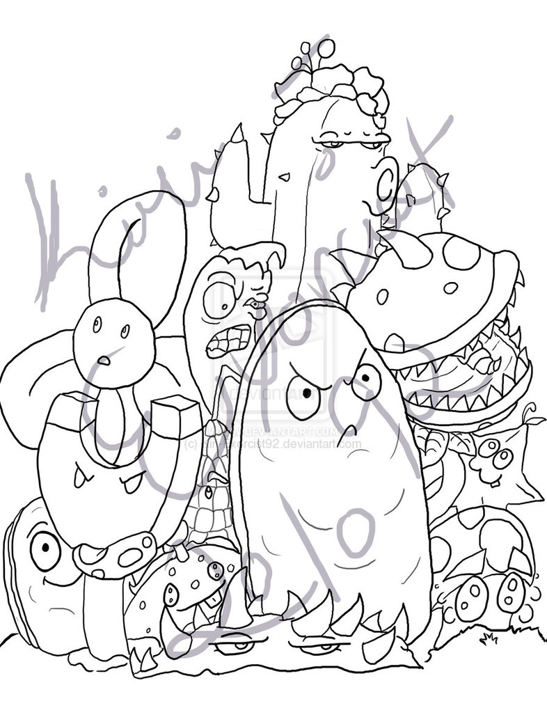 786x1017 Plants Vs Zombies Garden Warfare Coloring Pages 365441