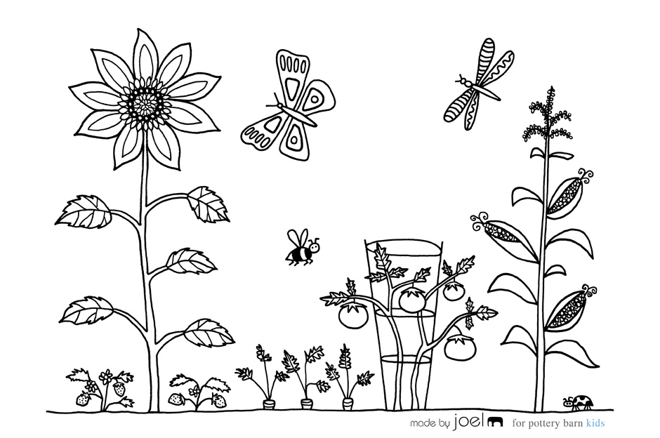 940x624 Gardening Coloring Pages 9