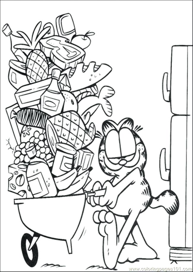 650x912 Garfield Coloring Pages To Print Jumbo Coloring Activity Book
