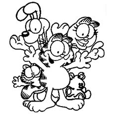 230x230 Garfield And Odie Coloring Pages. So Much Food Coloring Page Free