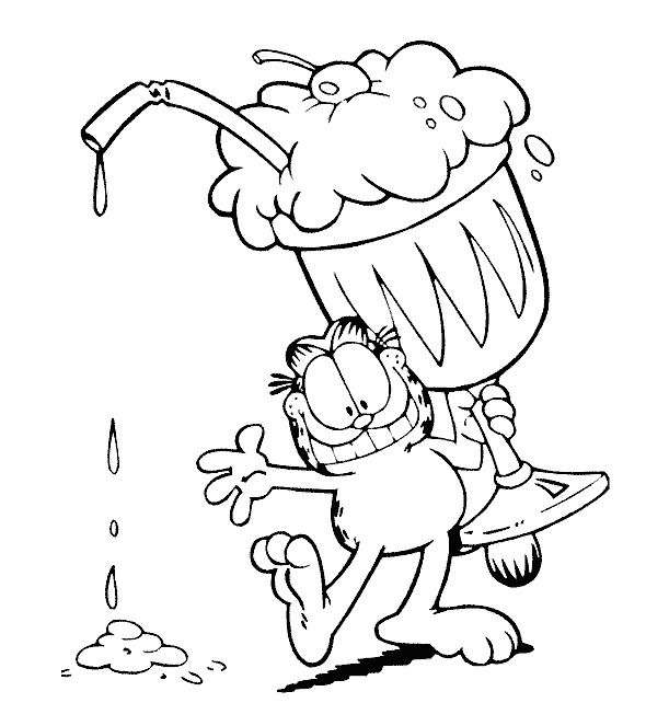 590x663 Garfield Coloring Pages 360coloringpages