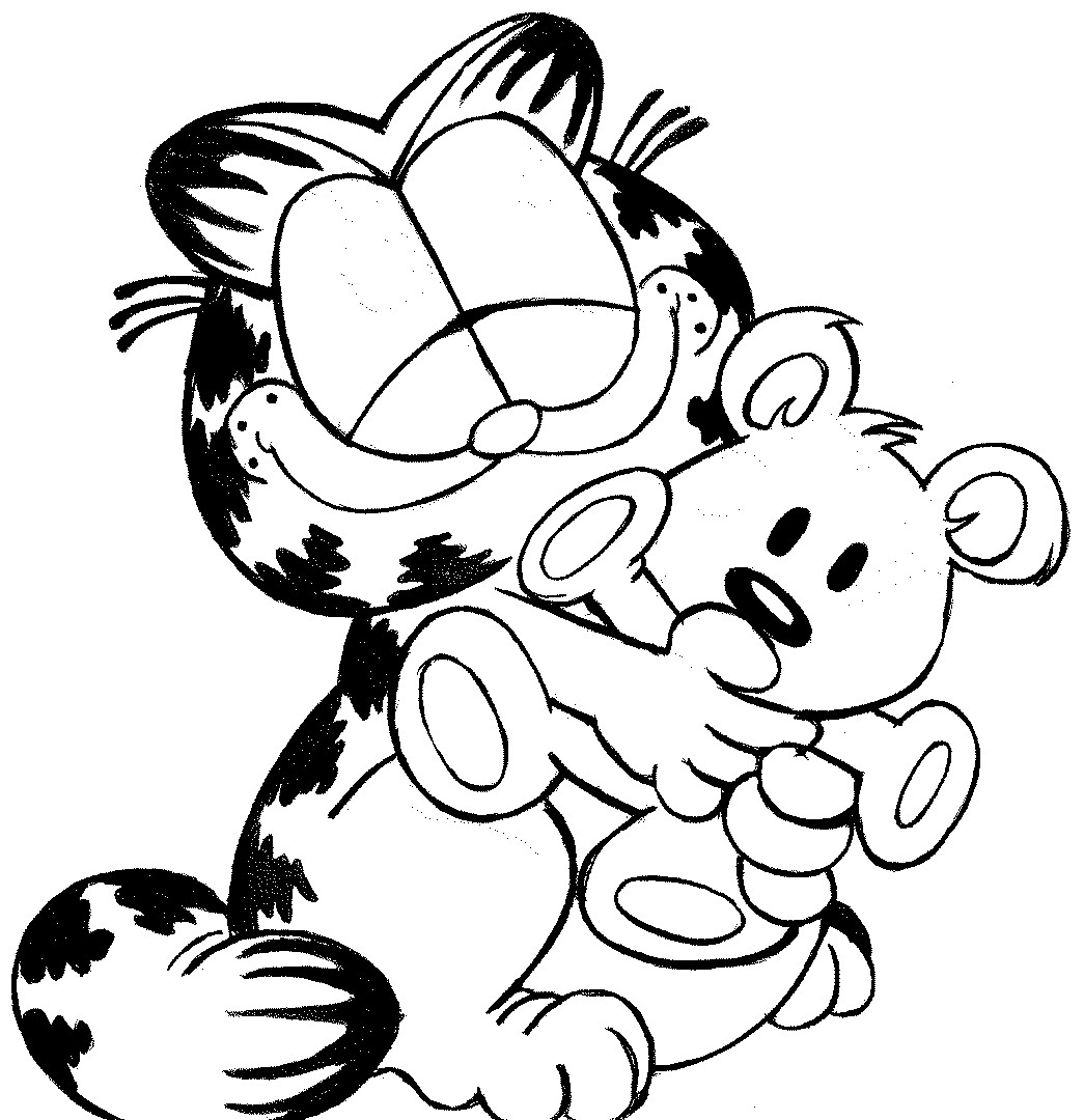 1045x1080 Fortune Garfield Coloring Pages Best Of Collec