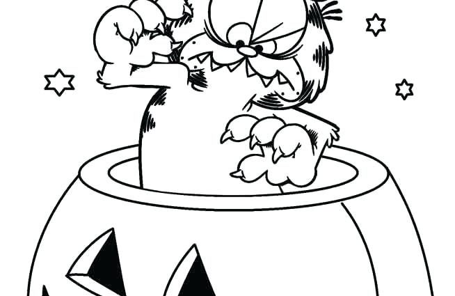 654x425 Garfield Coloring Pages Halloween Printable Of X A Previous Image