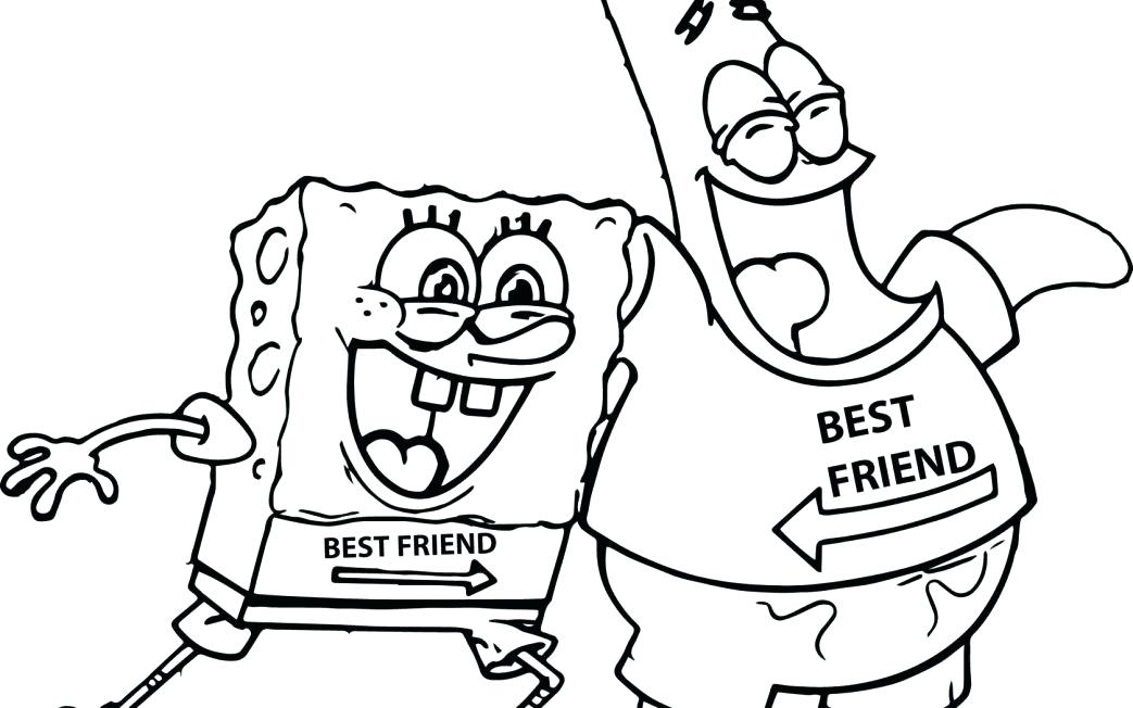 1043x652 Spongebob Coloring Page Cartoon Hunting Jellyfish Coloring Pages