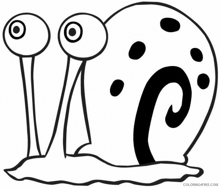 730x624 Spongebob Squarepants Coloring Pages Gary Snail Coloring4free