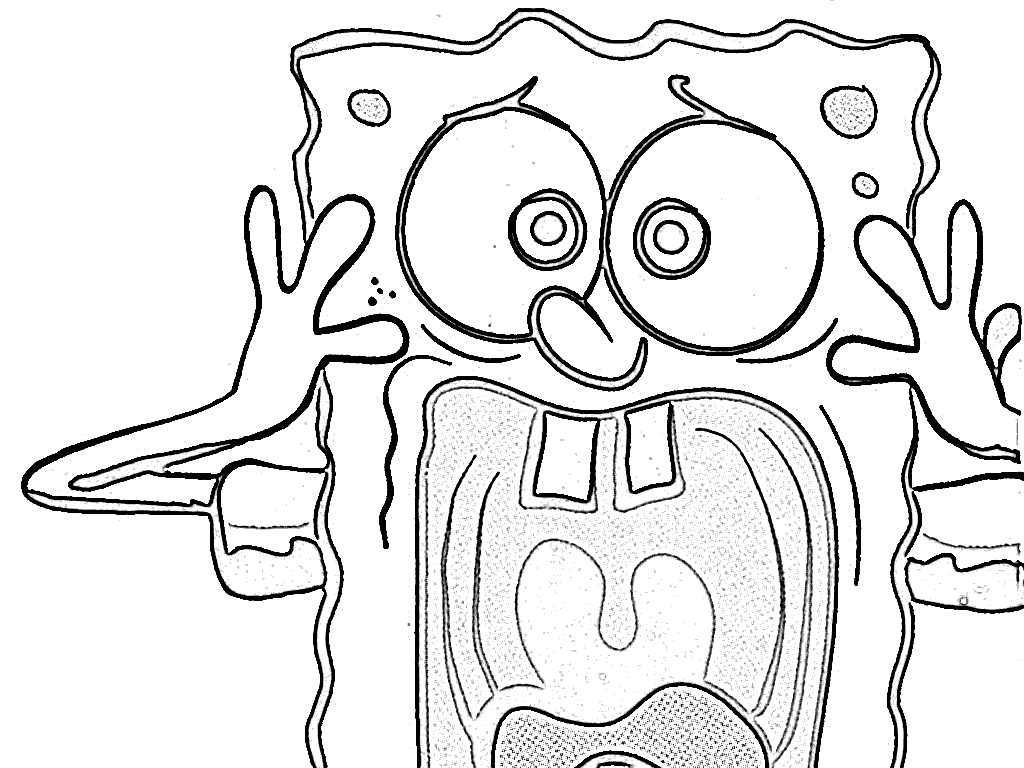 1024x768 Awesome Spongebob And Gary Coloring Pages Free Coloring Pages