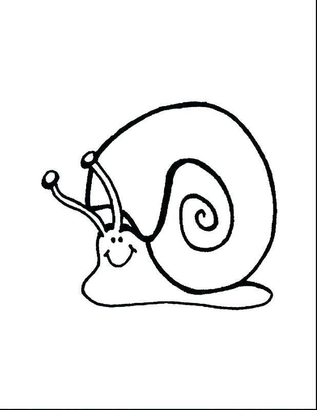 618x800 Snail Coloring Pages Drawn Snail Colouring Pin 9 Pencil And