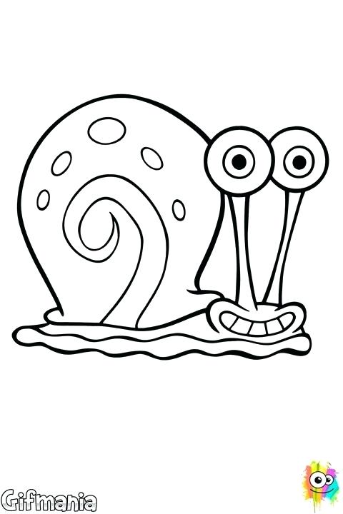 480x720 Spongebob And Gary Coloring Pages Is Happy Hugged By Coloring Page