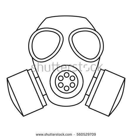 450x470 Cool Gas Mask Drawing