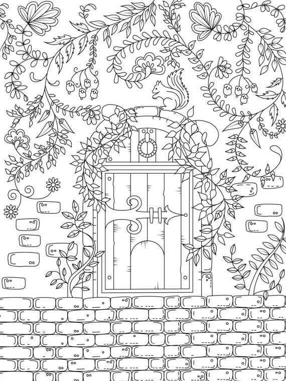 Gate Coloring Page