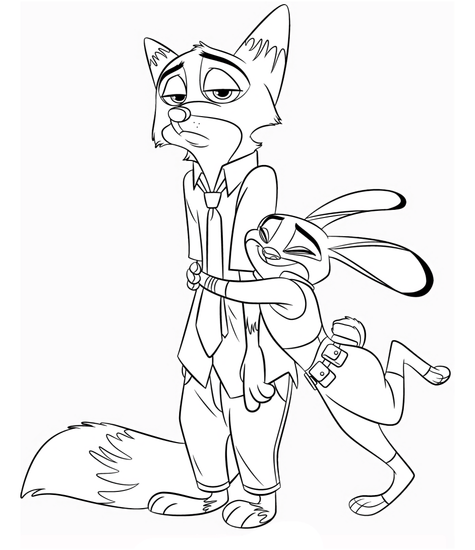 933x1080 Judy Hopps From Zootopia Coloring Pages Download Free Printable