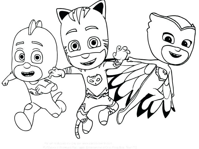640x480 Mask Coloring Pages Pictures To Color And Print Mobile Pj Masks