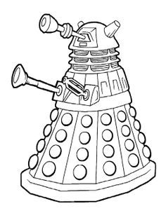 236x304 Doctor Who Coloring Page Enemies Geek Parenting